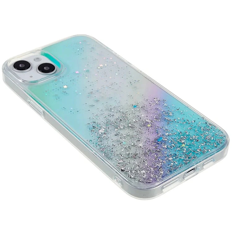 DFANS Starlight Shining Series for iPhone 15 Case Stylish Glittery PC+TPU Phone Cover