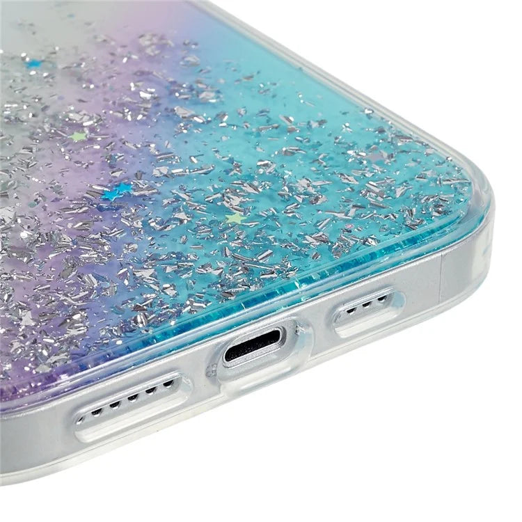 DFANS Starlight Shining Series for iPhone 15 Case Stylish Glittery PC+TPU Phone Cover