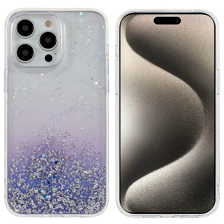 DFANS Starlight Shining Series for iPhone 15 Pro Max Case Shockproof PC+TPU Phone Back Cover