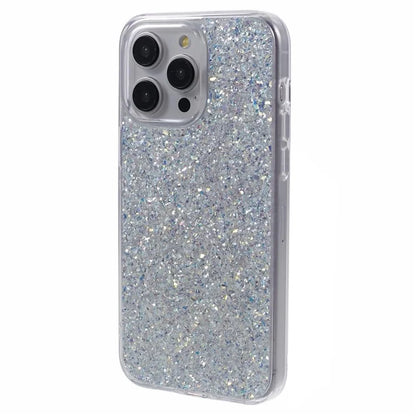 DFANS For iPhone 15 Pro Cell Phone Cases Drop-resistant Glitter PC+TPU Cover