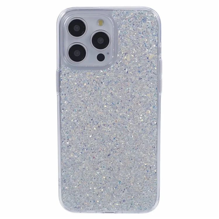 DFANS For iPhone 15 Pro Cell Phone Cases Drop-resistant Glitter PC+TPU Cover