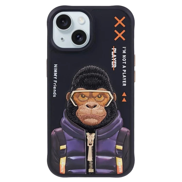 NIMMY Glasses Pet Series Gen 2 for iPhone 15 Phone Case Embroidery Protective Cover