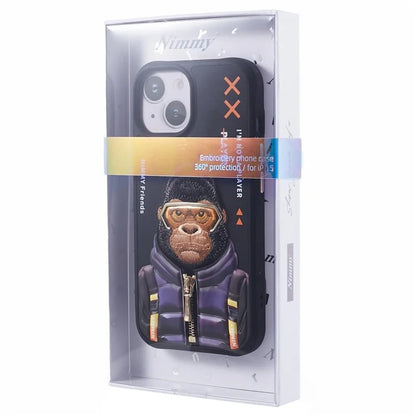 NIMMY Glasses Pet Series Gen 2 for iPhone 15 Phone Case Embroidery Protective Cover
