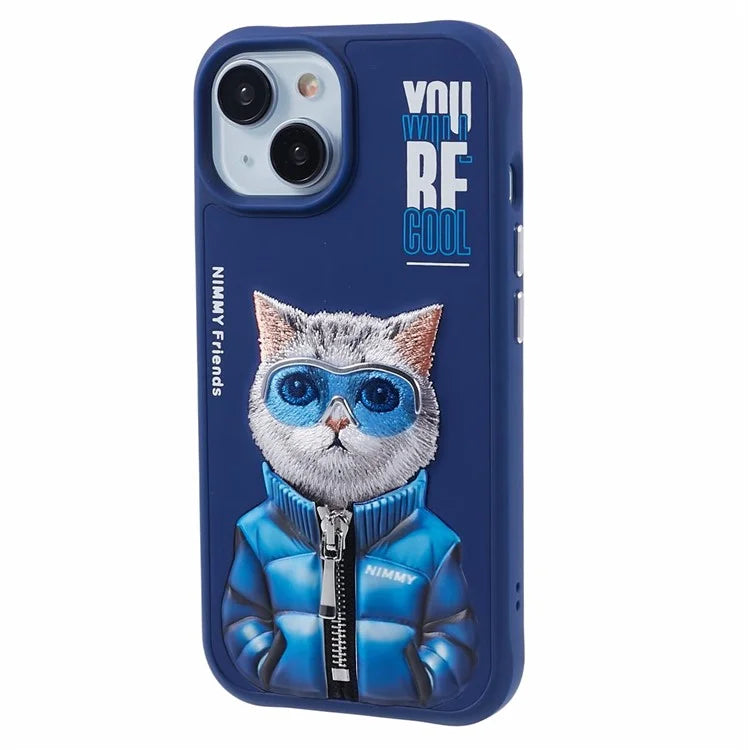 NIMMY Glasses Pet Series Gen 2 for iPhone 15 Phone Case Embroidery Protective Cover