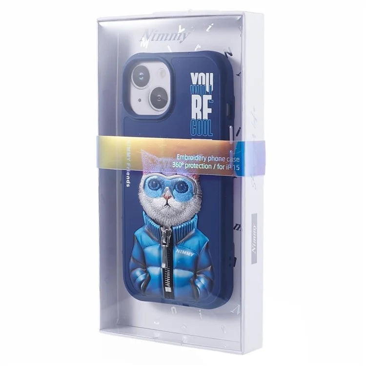 NIMMY Glasses Pet Series Gen 2 for iPhone 15 Phone Case Embroidery Protective Cover