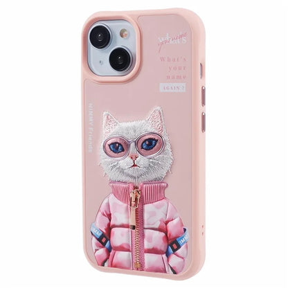 NIMMY Glasses Pet Series Gen 2 for iPhone 15 Phone Case Embroidery Protective Cover