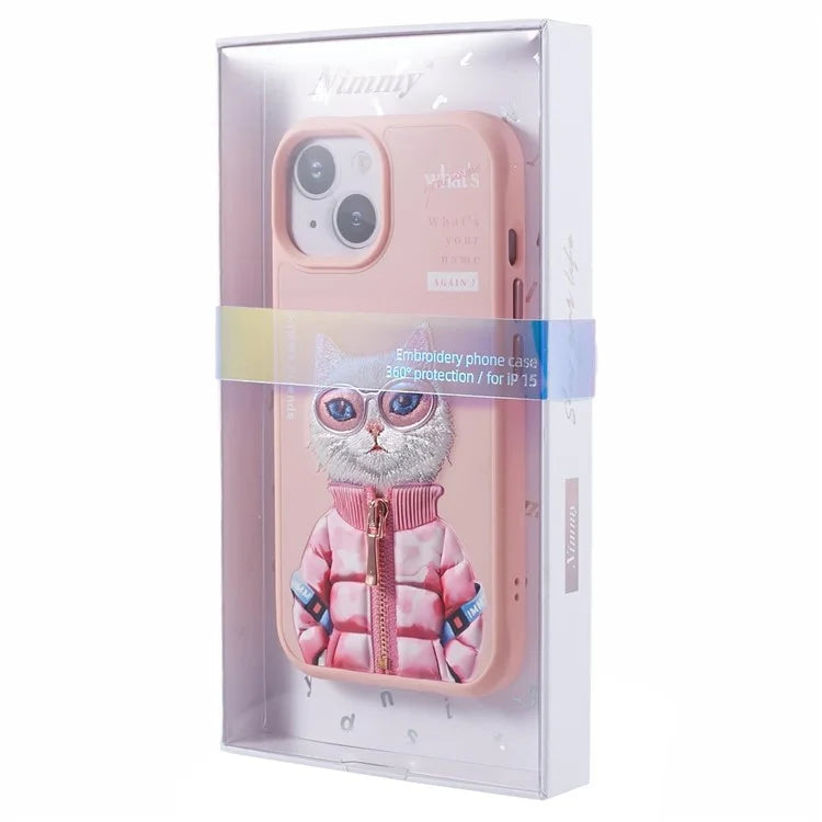 NIMMY Glasses Pet Series Gen 2 for iPhone 15 Phone Case Embroidery Protective Cover