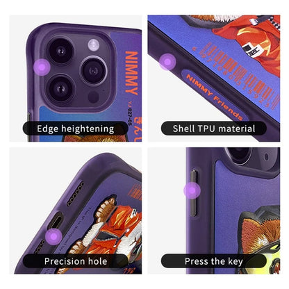 NIMMY For iPhone 15 Pro Embroidery Phone Case Anti-Scratch Cover