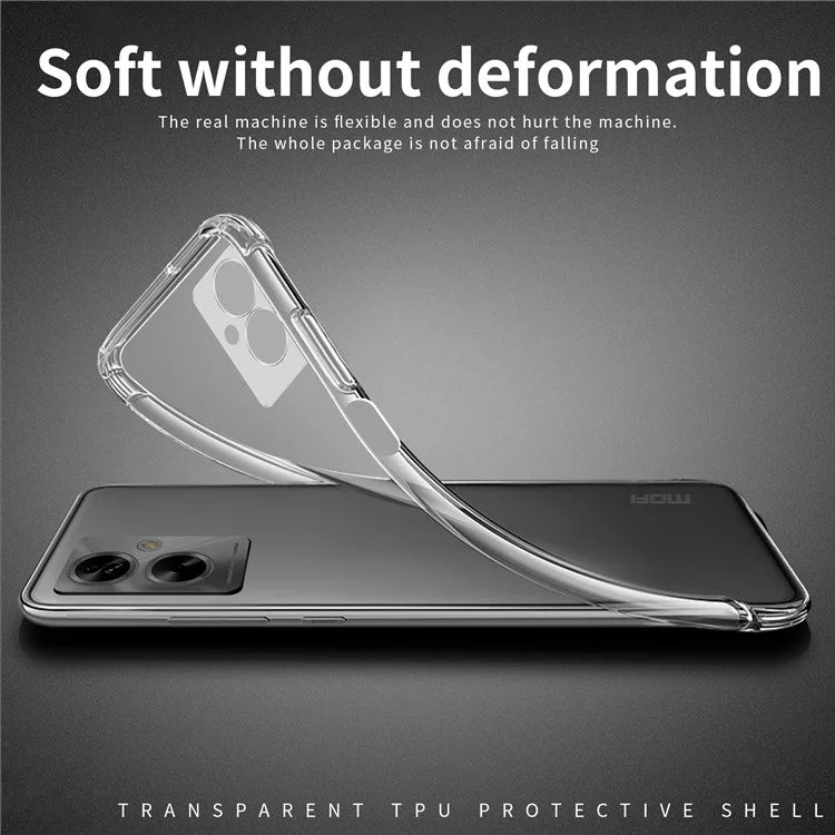 MOFI For Oppo A79 5G / A2 5G Case Crystal Clear TPU Phone Back Cover Protector