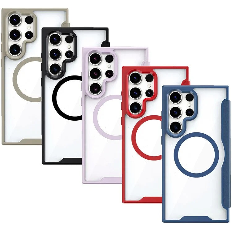 For Samsung Galaxy S23 Ultra Case Drop-proof RFID Blocking Phone Protector Compatible with MagSafe