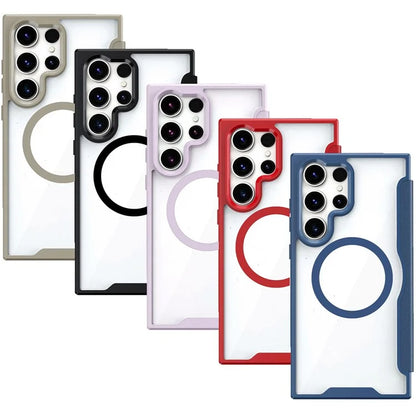 For Samsung Galaxy S23 Ultra Case Drop-proof RFID Blocking Phone Protector Compatible with MagSafe