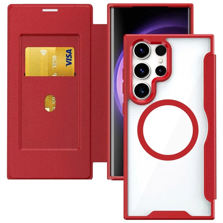 For Samsung Galaxy S23 Ultra Case Drop-proof RFID Blocking Phone Protector Compatible with MagSafe