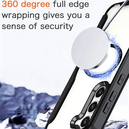 For Samsung Galaxy S23 Case Compatible with MagSafe RFID Blocking Phone Shell with Card Slot