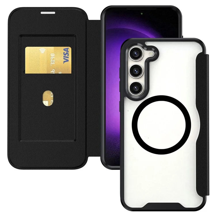 For Samsung Galaxy S23 Case Compatible with MagSafe RFID Blocking Phone Shell with Card Slot