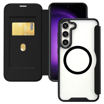 For Samsung Galaxy S23 Case Compatible with MagSafe RFID Blocking Phone Shell with Card Slot