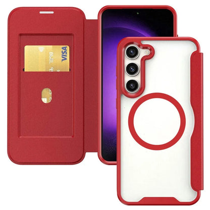 For Samsung Galaxy S23 Case Compatible with MagSafe RFID Blocking Phone Shell with Card Slot