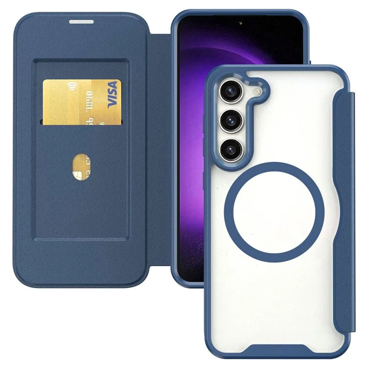 For Samsung Galaxy S23 Case Compatible with MagSafe RFID Blocking Phone Shell with Card Slot