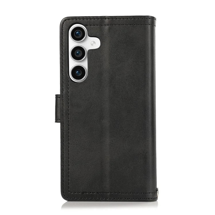 For Samsung Galaxy S24 Case Split Leather Folio Stand Multiple Card Slots Phone Cover