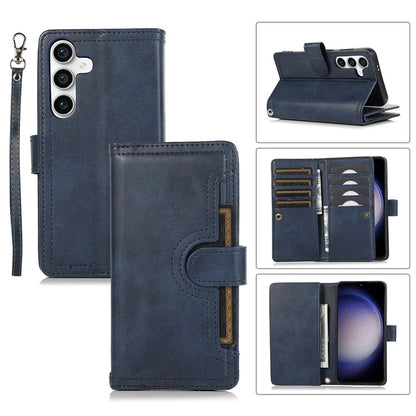 For Samsung Galaxy S24 Case Split Leather Folio Stand Multiple Card Slots Phone Cover