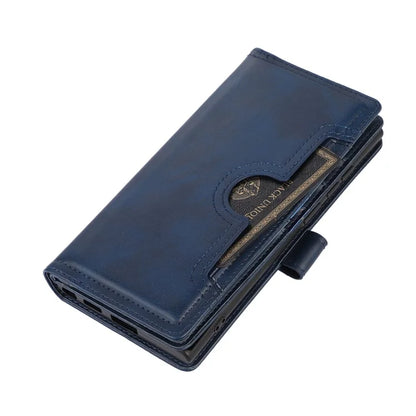 For Samsung Galaxy S24 Ultra Case Split Leather Magnetic Wallet Phone Protector with Wrist Strap