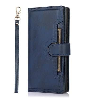 For Samsung Galaxy S24 Ultra Case Split Leather Magnetic Wallet Phone Protector with Wrist Strap