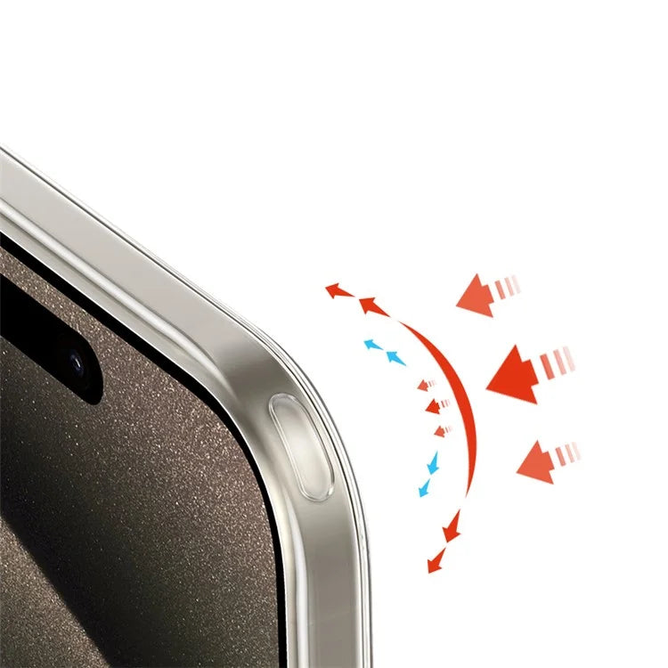 XUNDD Greya Series For iPhone 15 Case Stripe Design PC+TPU Shockproof Phone Cover