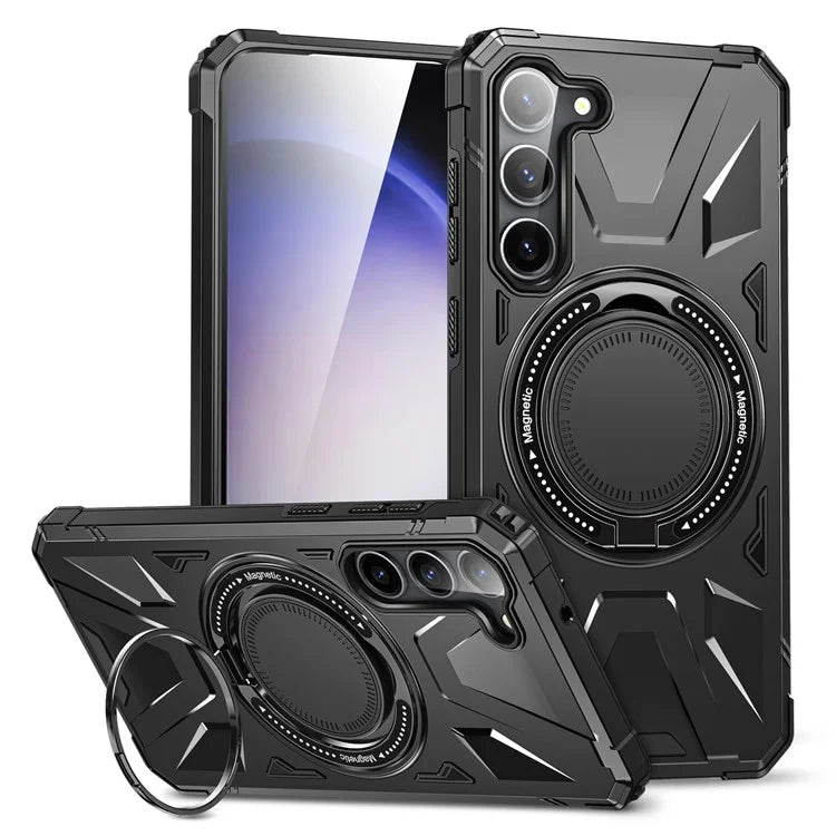 For Samsung Galaxy S23 Case TPU+PC Kickstand Magnetic Phone Cover