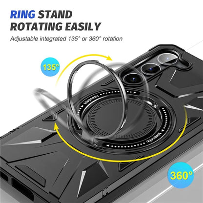 For Samsung Galaxy S23 Case TPU+PC Kickstand Magnetic Phone Cover