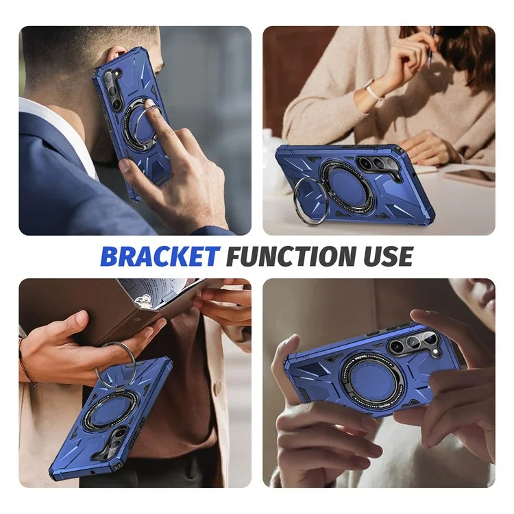 For Samsung Galaxy S23 Case TPU+PC Kickstand Magnetic Phone Cover