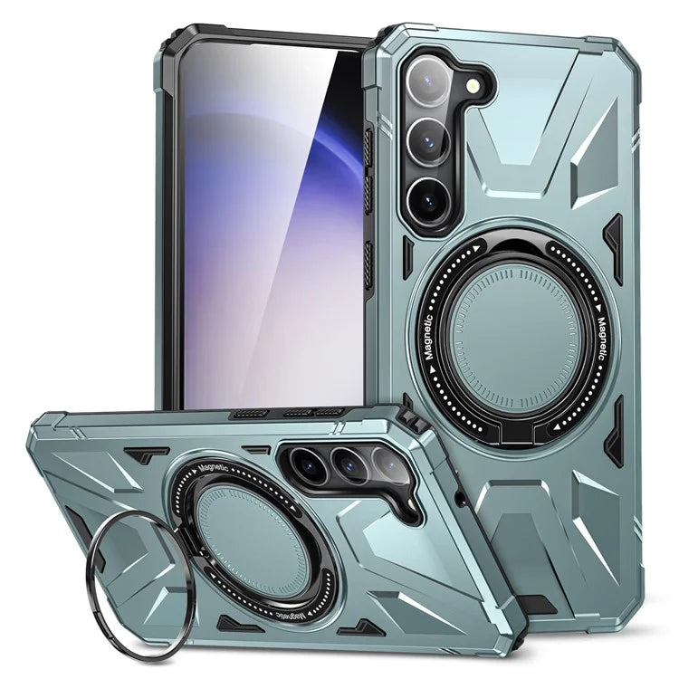 For Samsung Galaxy S23 Case TPU+PC Kickstand Magnetic Phone Cover