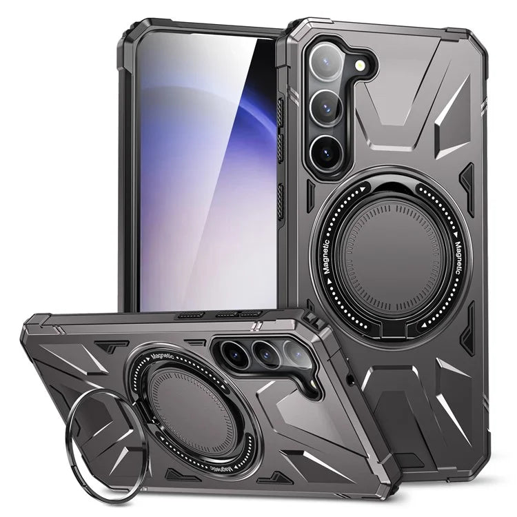 For Samsung Galaxy S23 Case TPU+PC Kickstand Magnetic Phone Cover