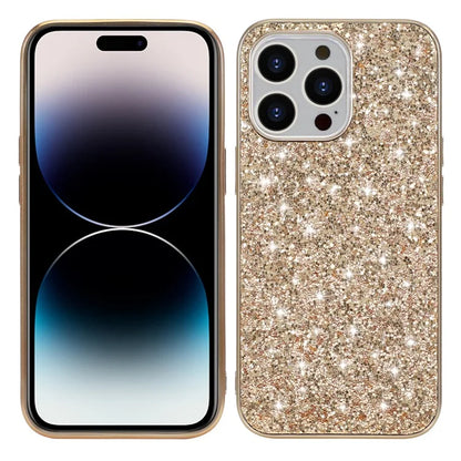 For iPhone 14 Pro Max Case Glitter Sequins Electroplating Phone Cover