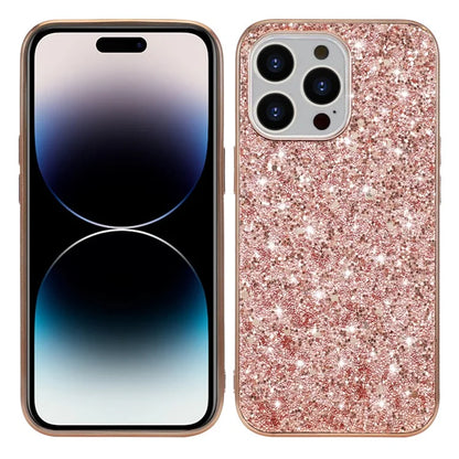 For iPhone 14 Pro Max Case Glitter Sequins Electroplating Phone Cover
