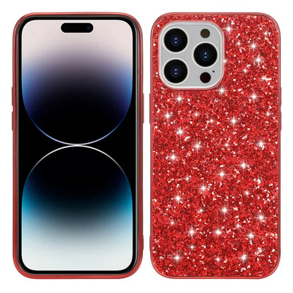 For iPhone 14 Pro Max Case Glitter Sequins Electroplating Phone Cover