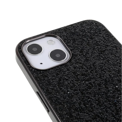 For iPhone 15 Phone Case Electroplating Frame TPU + PC Glitter Cover
