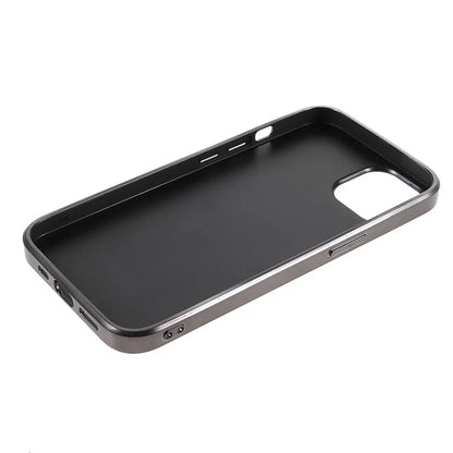 For iPhone 15 Phone Case Electroplating Frame TPU + PC Glitter Cover