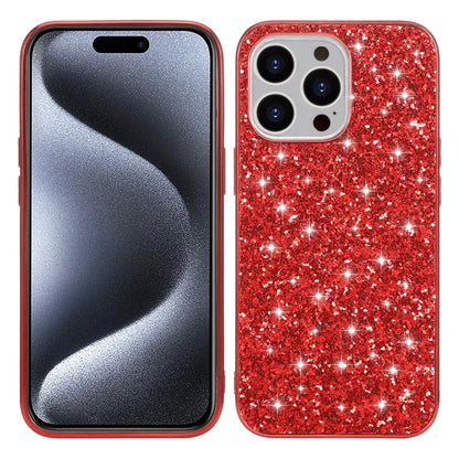 For iPhone 15 Pro Phone Case Electroplating TPU Frame + PC Back Phone Cover
