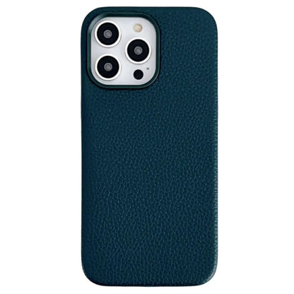 For iPhone 15 Pro Max Phone Case Litchi Texture Anti-scratch Leather+TPU Cover