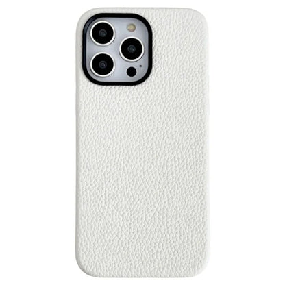 For iPhone 15 Pro Max Phone Case Litchi Texture Anti-scratch Leather+TPU Cover
