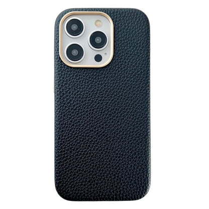 For iPhone 15 Pro Max Case Compatible with MagSafe Leather Coated TPU Phone Cover