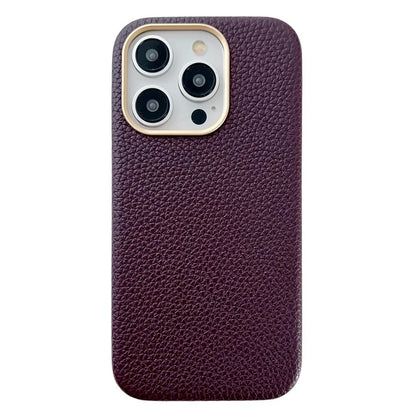 For iPhone 15 Pro Max Case Compatible with MagSafe Leather Coated TPU Phone Cover