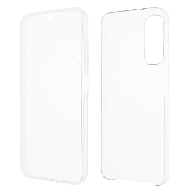 For Samsung Galaxy A05s 4G Clear Phone Case TPU + Acrylic Protective Cover with PET Screen Protector