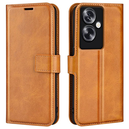 For Oppo A79 5G / A2 5G Case PU Leather Calf Texture Wallet Phone Protector