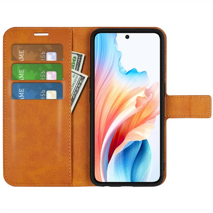 For Oppo A79 5G / A2 5G Case PU Leather Calf Texture Wallet Phone Protector