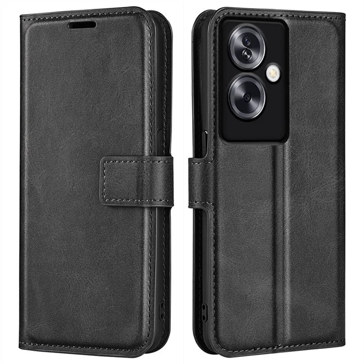 For Oppo A79 5G / A2 5G Case PU Leather Calf Texture Wallet Phone Protector