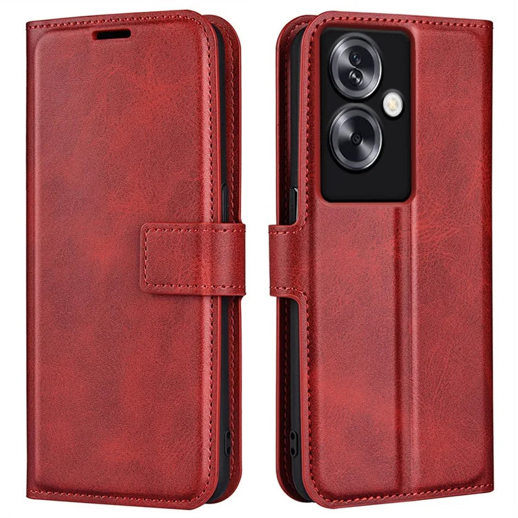 For Oppo A79 5G / A2 5G Case PU Leather Calf Texture Wallet Phone Protector