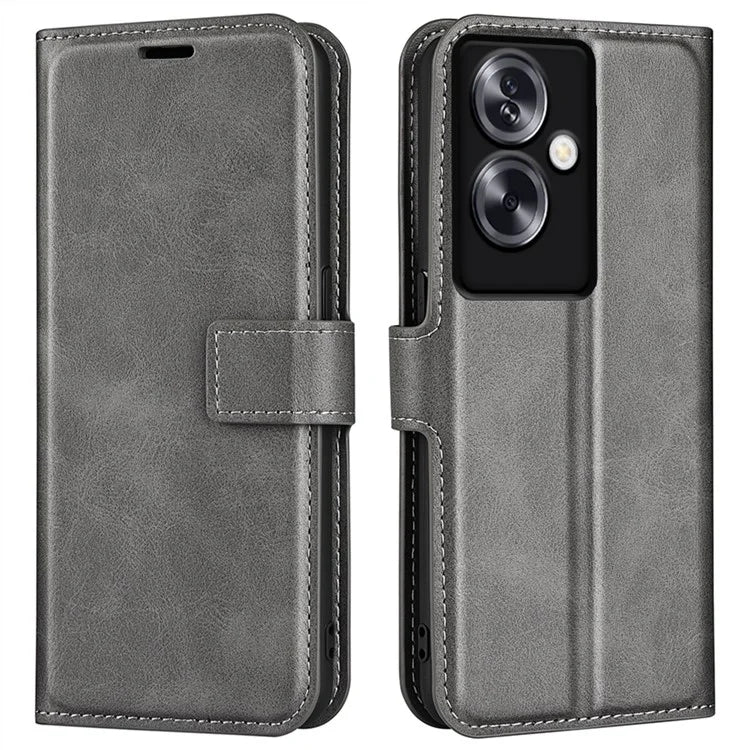 For Oppo A79 5G / A2 5G Case PU Leather Calf Texture Wallet Phone Protector