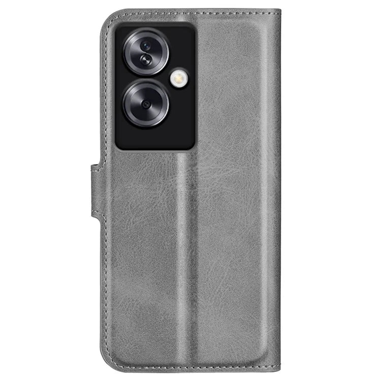 For Oppo A79 5G / A2 5G Case PU Leather Calf Texture Wallet Phone Protector