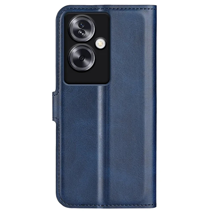 For Oppo A79 5G / A2 5G Case PU Leather Calf Texture Wallet Phone Protector