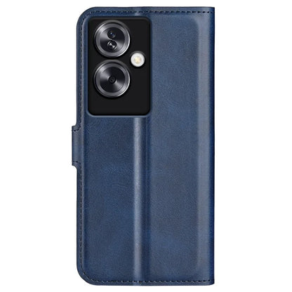 For Oppo A79 5G / A2 5G Case PU Leather Calf Texture Wallet Phone Protector
